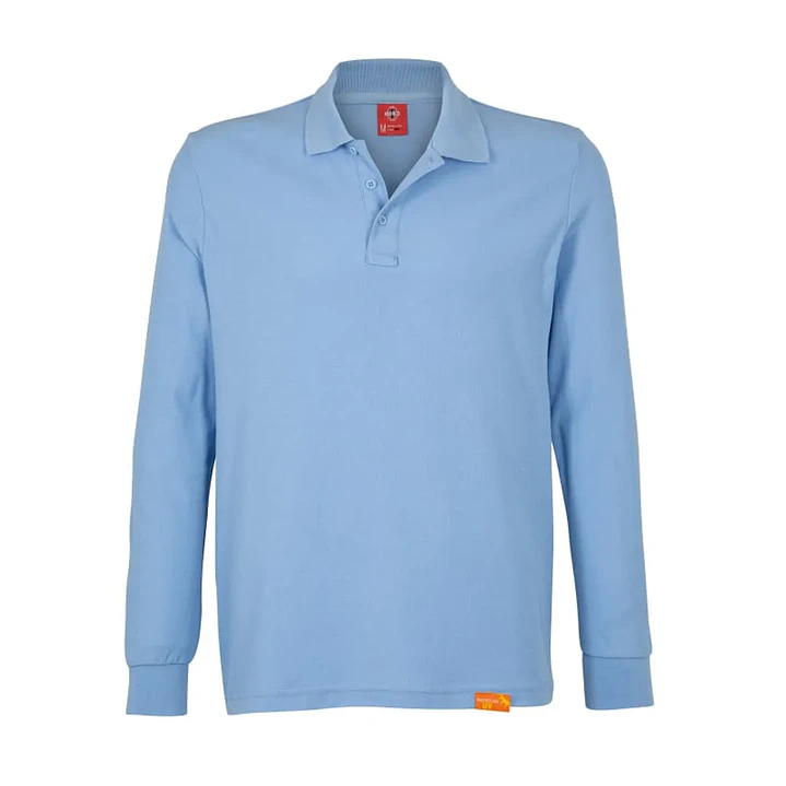 POLERA PIQUE M/LARGA CELESTE TEXORA HOMBRE 1