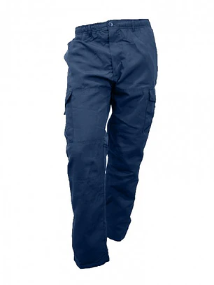 PANTALON CARGO POPLIN AZUL MARINO HOMBRE