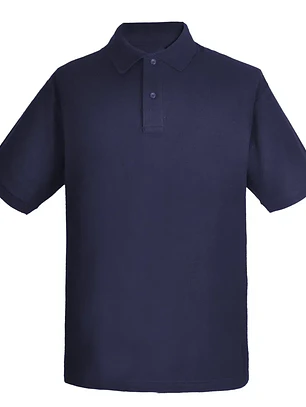 POLERA PIQUE M/CORTA AZUL MARINO HOMBRE