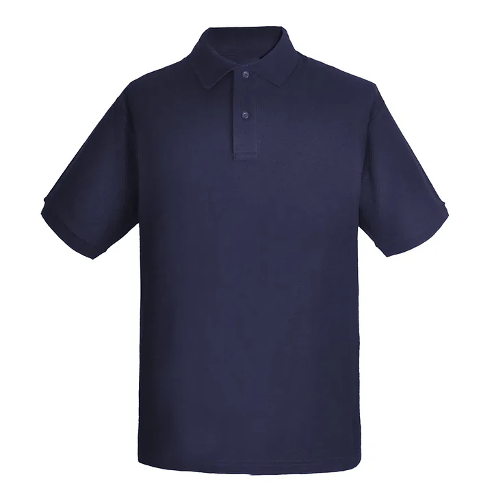 POLERA PIQUE M/CORTA AZUL MARINO HOMBRE 1