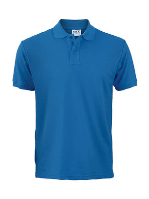 POLERA PIQUE M/CORTA AZUL REY HOMBRE