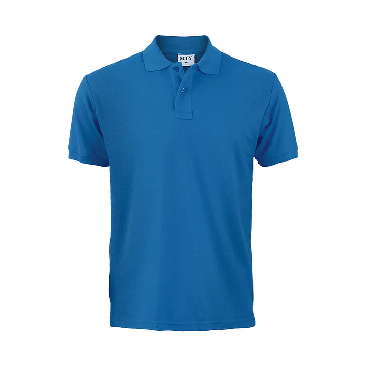 POLERA PIQUE M/CORTA AZUL REY HOMBRE 1