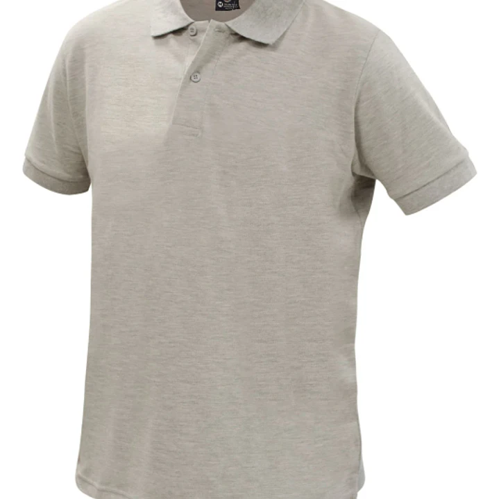POLERA PIQUE M/CORTA GRIS HOMBRE 1