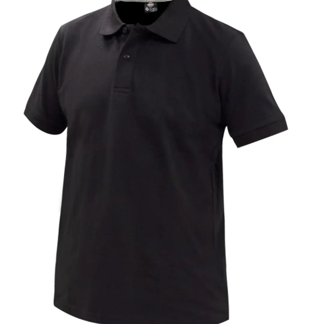 POLERA PIQUE M/CORTA NEGRA VARON 1