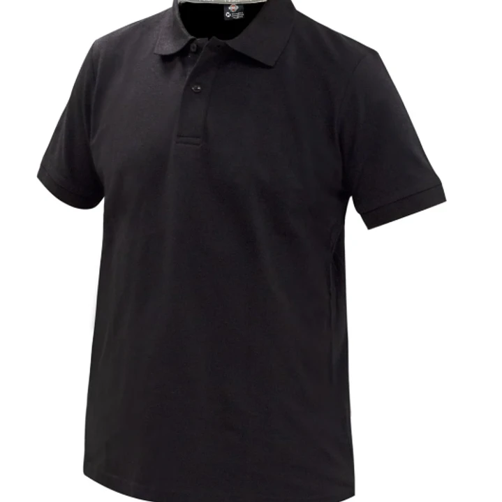 POLERA PIQUE M/CORTA NEGRA VARON 1