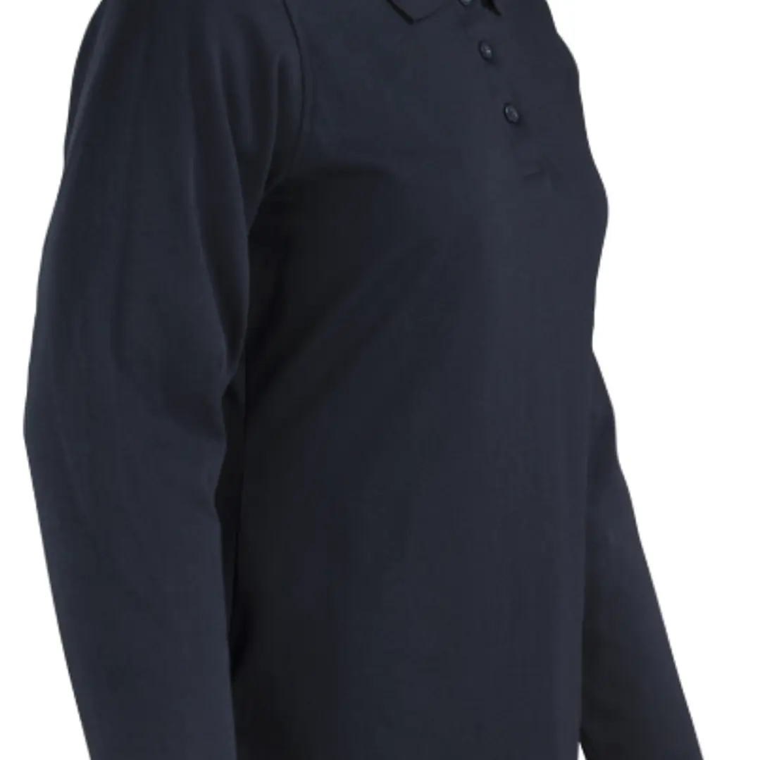 POLERA PIQUE M/LARGA AZUL MARINO MUJER 1