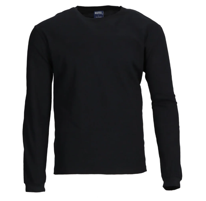 POLERA POLO M/LARGA NEGRA