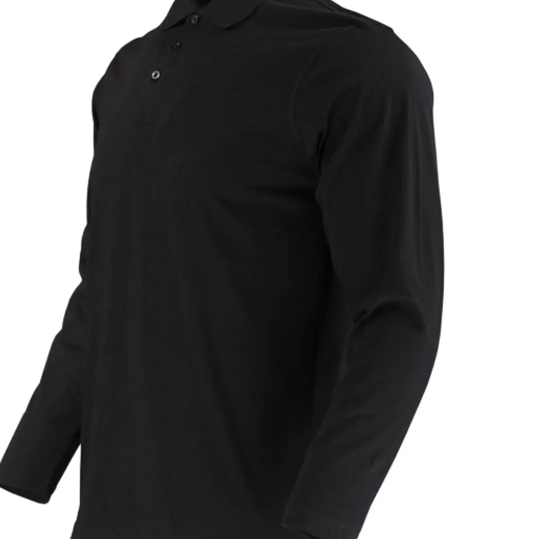 POLERA PIQUE DRYFRESH SMOOTH M/L NEGRA VARON 1