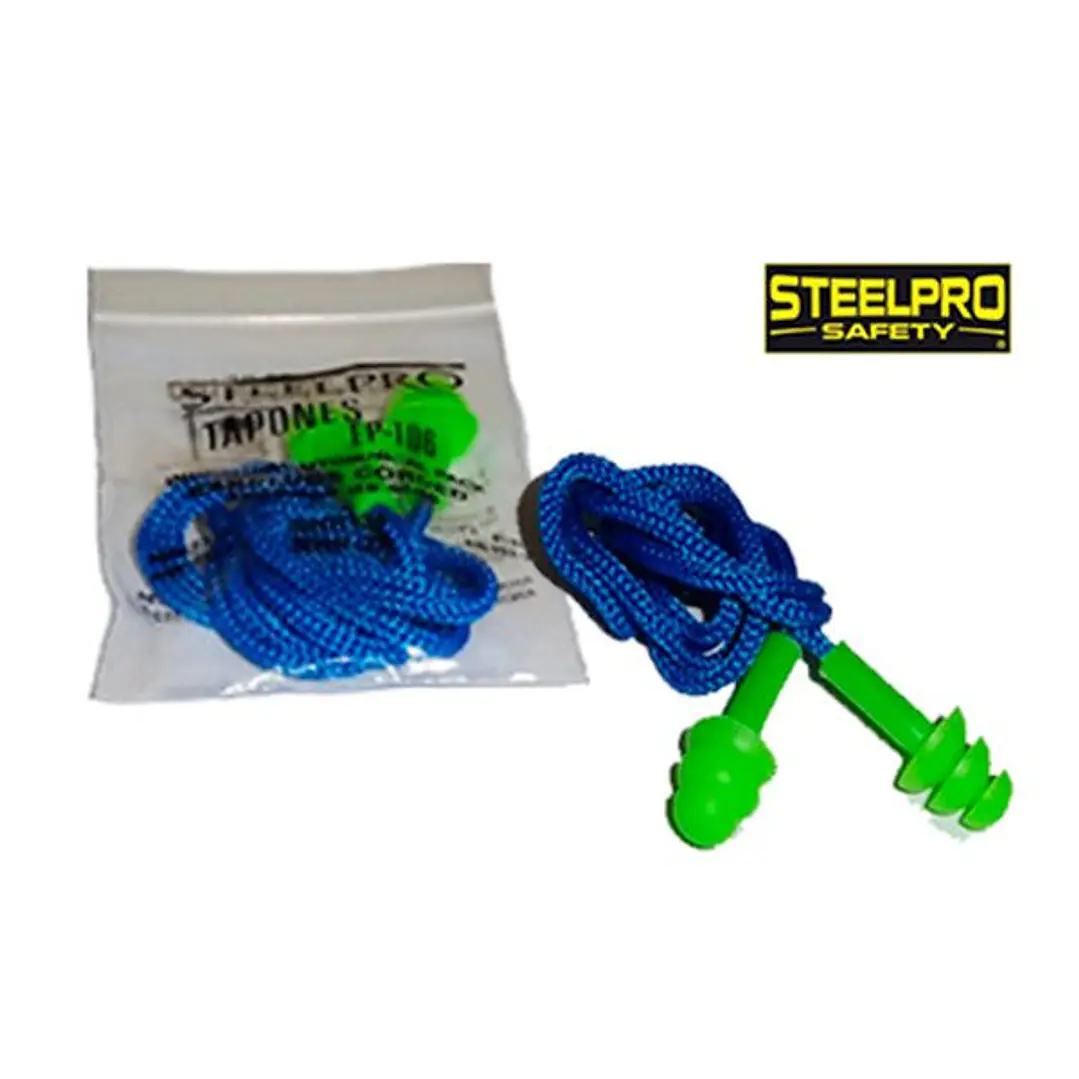 TAPON AUDITIVO STEELPRO LAVABLE C/CORDON EN BOLSA  1