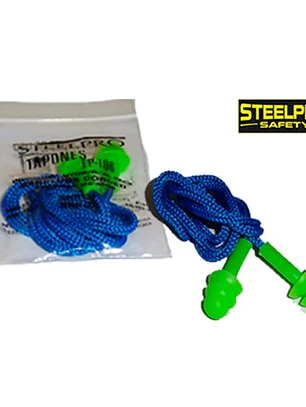 TAPON AUDITIVO STEELPRO LAVABLE C/CORDON EN BOLSA 