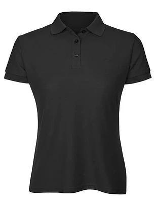 POLERA PIQUE M/CORTA NEGRA MUJER
