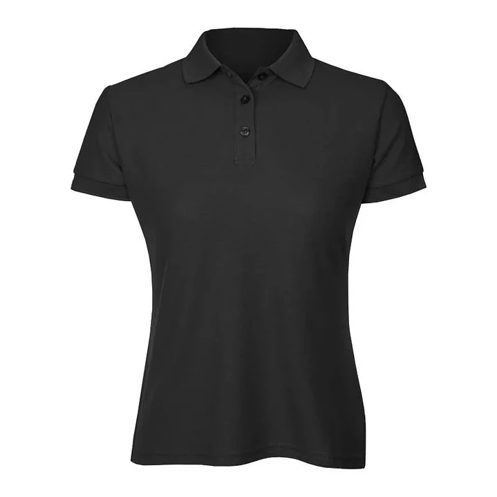 POLERA PIQUE M/CORTA NEGRA MUJER 1