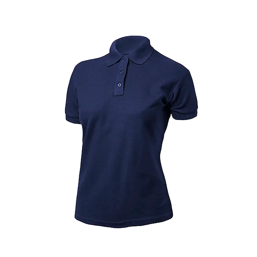 POLERA PIQUE M/CORTA AZUL MARINO MUJER 1
