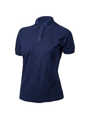 POLERA PIQUE M/CORTA AZUL MARINO MUJER