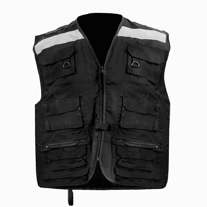 CHALECO GEOLOGO POPLIN NEGRO 1