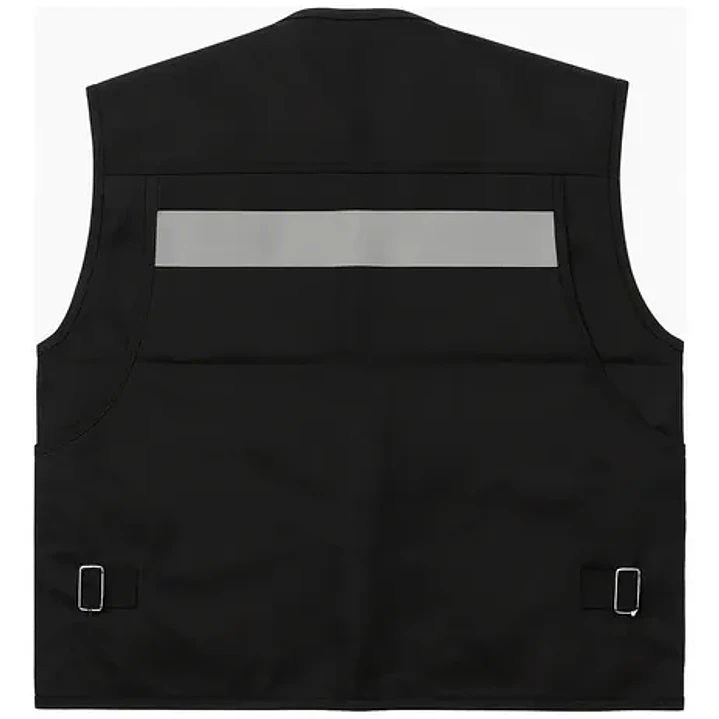 CHALECO GEOLOGO POPLIN NEGRO 2