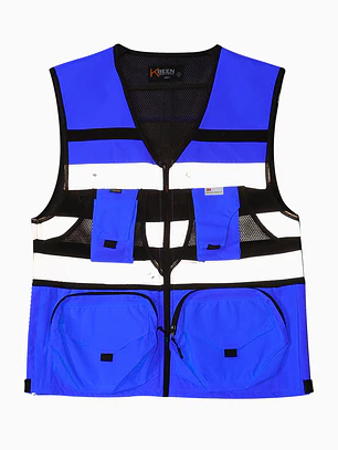 CHALECO GEOLOGO ORBIT MINERO AZUL