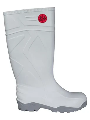 BOTA PVC BLANCA/GRIS C/PUNTERA