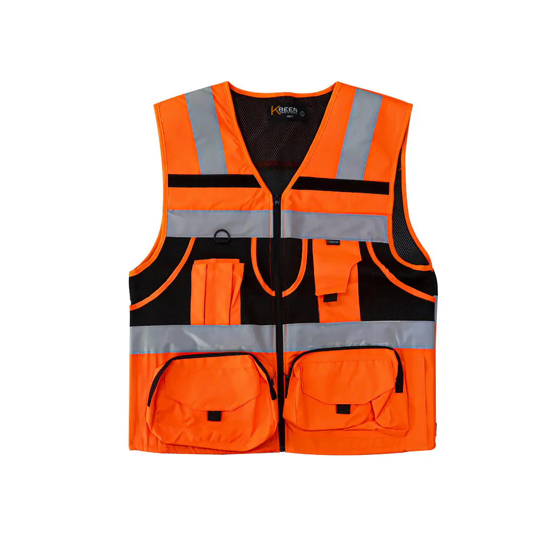 CHALECO GEOLOGO ORBIT MINERO NARANJO 1
