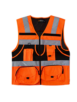 CHALECO GEOLOGO ORBIT MINERO NARANJO