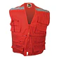 CHALECO GEOLOGO POPLIN ROJO - Miniatura 1