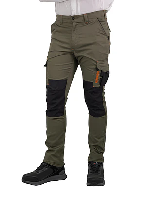 PANTALON CARGO HW DAKOTA SPANDEX VERDE OLIVA
