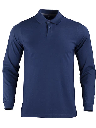 POLERA PIQUE DRYFRESH M/LARGA HOMBRE AZUL