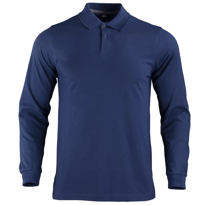 POLERA PIQUE DRYFRESH M/LARGA HOMBRE AZUL 1