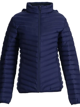 PARKA TIPO PLUMA MUJER LIGHT AZUL MARINO