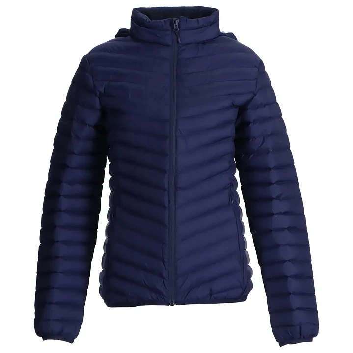PARKA TIPO PLUMA MUJER LIGHT AZUL MARINO 1