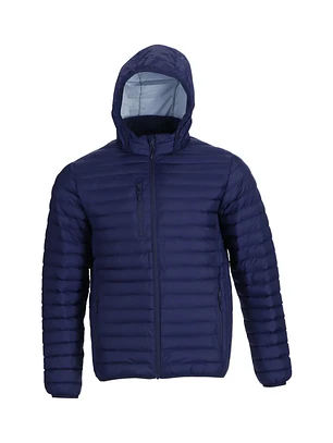 PARKA TIPO PLUMA HOMBRE LIGHT AZUL MARINO