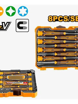 JGO DESTORNILLADOR PRECISION 8 PCS INGCO 