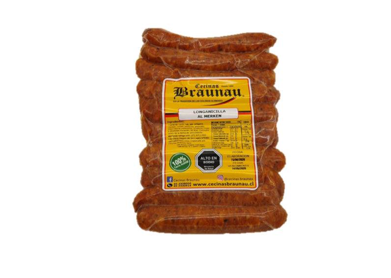 LONGANICILLA AL MERKÉN +- 250GR AL VACIO