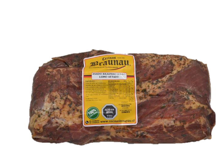 ASADO BRAUNAU CERDO LOMO VETADO AL VACIO - Venta x kilo - A PEDIDO - Pieza 1,5Kg