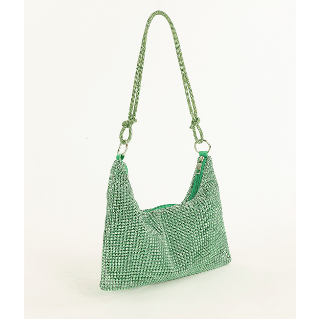 Bolso brillante J0227 verde - MAYOR