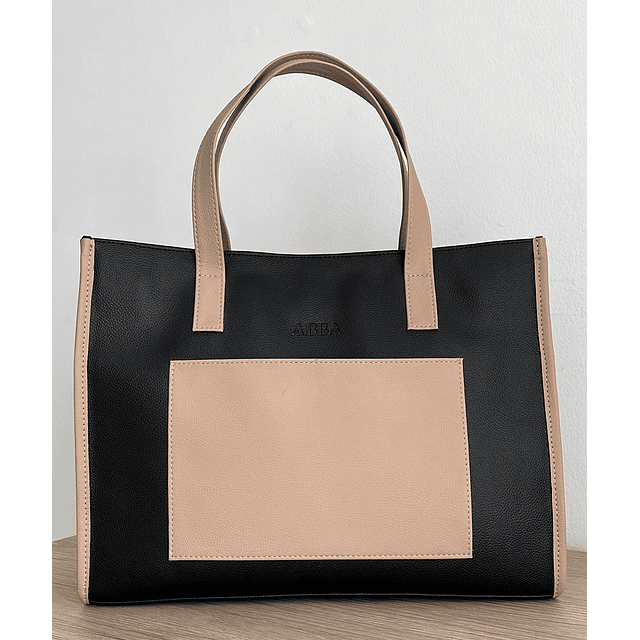 BOLSO NACIONAL Greta negro/nude