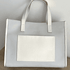 BOLSO NACIONAL Greta gris/blanco