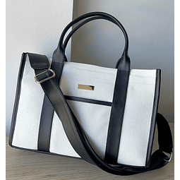 Tote Nita blanco/negro