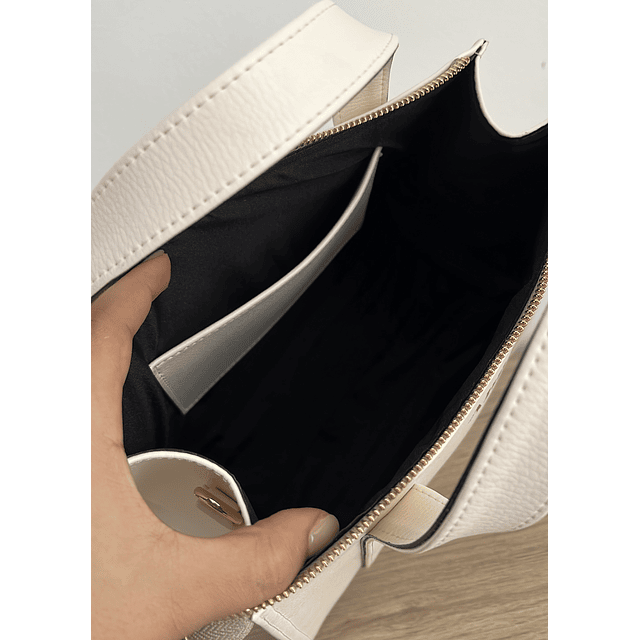 Bolso ame blanco talco