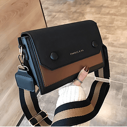 Bolso J0248 negro/café