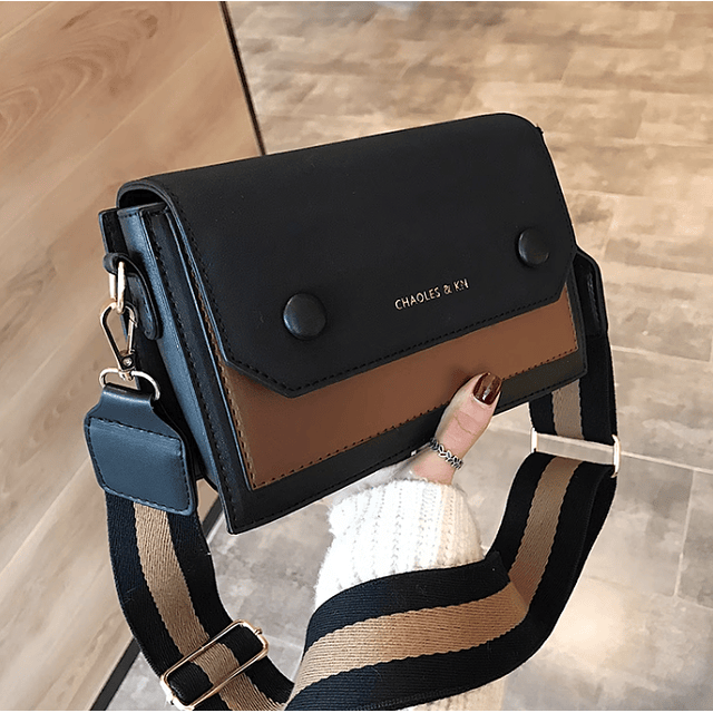 Bolso J0248 negro/café