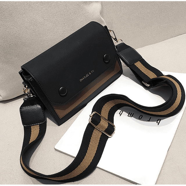 Bolso J0248 negro/café