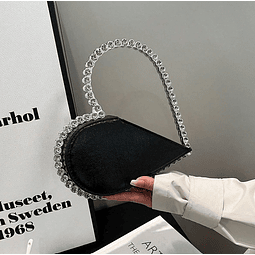 Bolso corazón J0298 negro