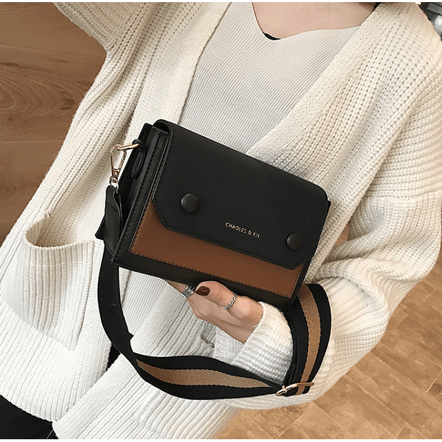 Bolso J0248 negro/café