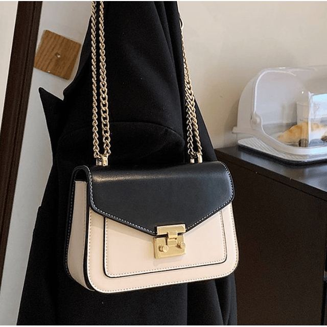 Bolso J0309 blanco con negro
