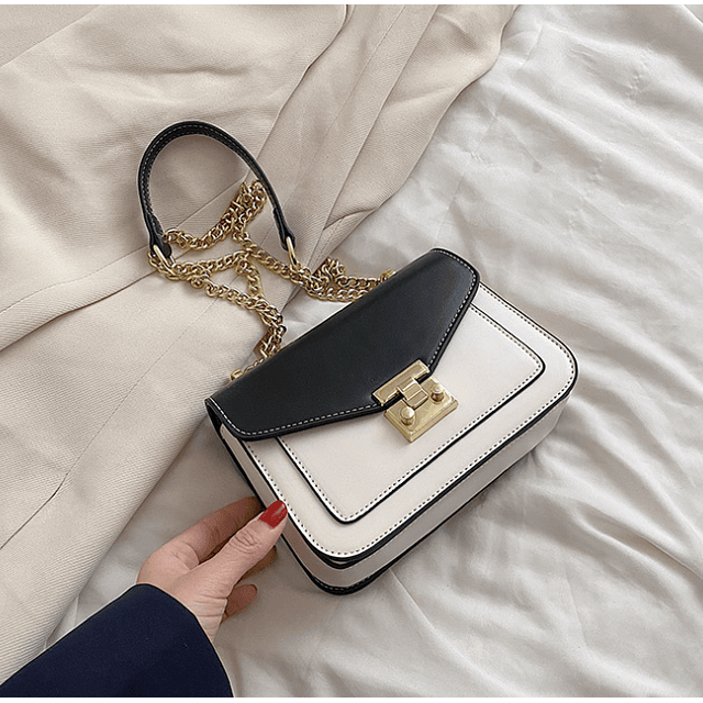 Bolso J0309 blanco con negro