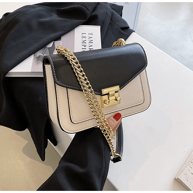 Bolso J0309 blanco con negro