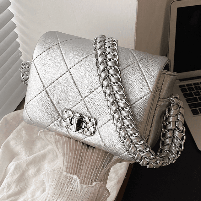 Bolso J0326 plateado