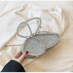 Bolso de lujo J0284 plateado - MAYOR