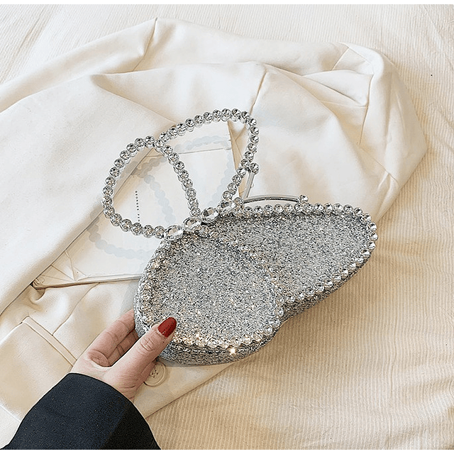 Bolso de lujo J0284 plateado - MAYOR